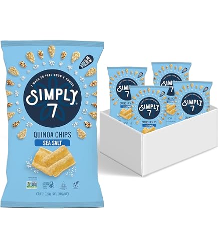 Amazon.com : Simply 7 Quinoa Chips Sea Salt, Gluten Free Snacks
